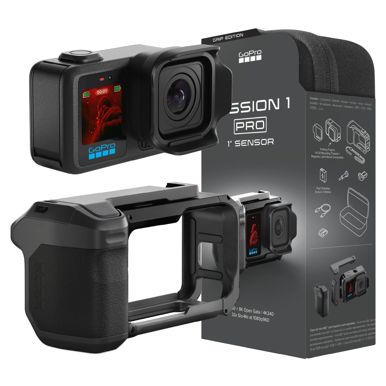 Amazon | GoPro MISSION 1 Pro グリップエディション アクションカメラ